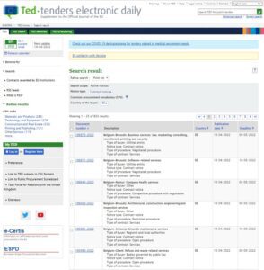 explain the presentation methods and tender submissions procedures